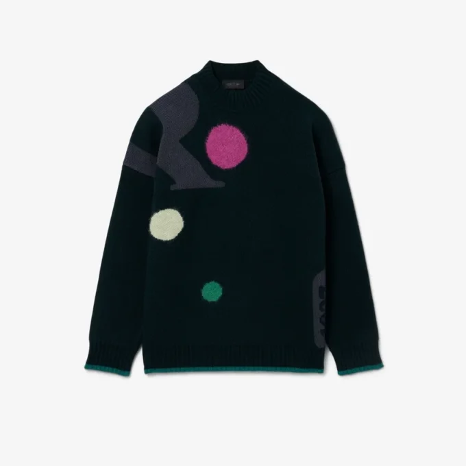 Jacquard-Pullover mit Laufsteg-Motiv Jacquard-Pullover mit Laufsteg-Motiv