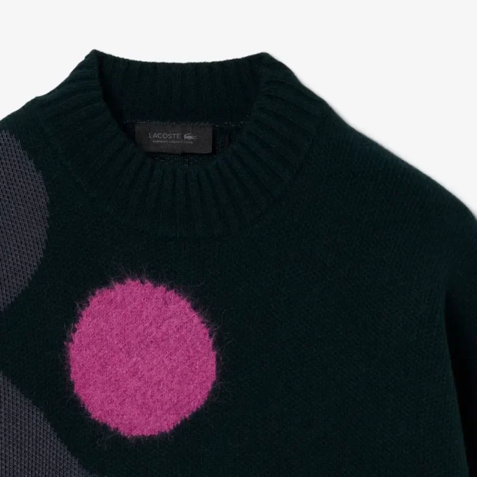 Jacquard-Pullover mit Laufsteg-Motiv Jacquard-Pullover mit Laufsteg-Motiv