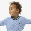 Jungen-Pullover aus Baumwolle und Wolle mit Rundhalsausschnitt Jungen-Pullover aus Baumwolle und Wolle mit Rundhalsausschnitt