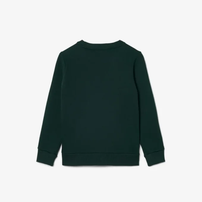 Jungen-Sweatshirt aus Fleece mit Logo-Streifen Jungen-Sweatshirt aus Fleece mit Logo-Streifen