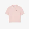 Kinder-Piqué-Poloshirt mit Falten am Rücken Kinder-Piqué-Poloshirt mit Falten am Rücken