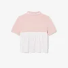 Kinder-Piqué-Poloshirt mit Falten am Rücken Kinder-Piqué-Poloshirt mit Falten am Rücken