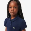 Kinder-Poloshirt mit gewelltem Kragen aus Mini-Piqué Kinder-Poloshirt mit gewelltem Kragen aus Mini-Piqué