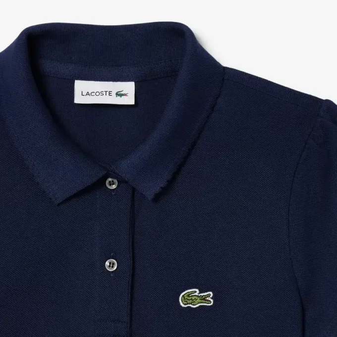 Kinder-Poloshirt mit gewelltem Kragen aus Mini-Piqué Kinder-Poloshirt mit gewelltem Kragen aus Mini-Piqué