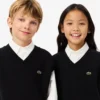 Kinder-Strickweste aus Baumwolle und Wolle Kinder-Strickweste aus Baumwolle und Wolle