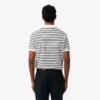 Klassisch geschnittenes gestreiftes Petit Piqué-Poloshirt