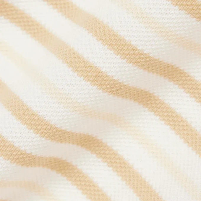 Klassisch geschnittenes gestreiftes Petit Piqué-Poloshirt
