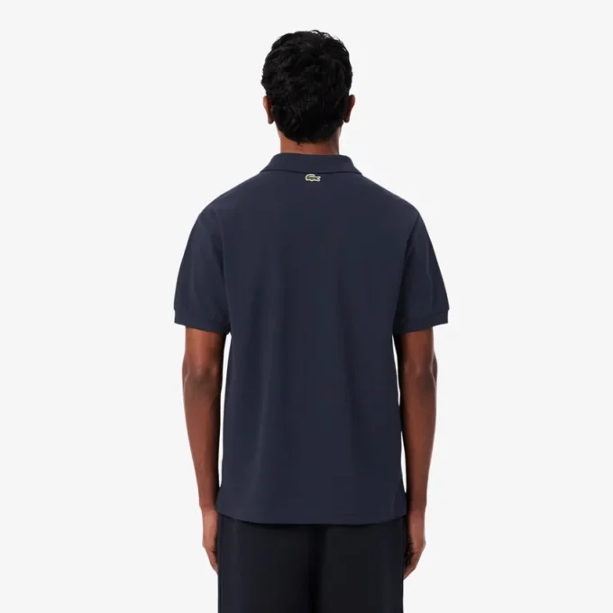 Klassisch geschnittenes Petit-Piqué-Poloshirt mit Aufdruck