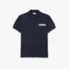 Klassisch geschnittenes Petit-Piqué-Poloshirt mit Aufdruck