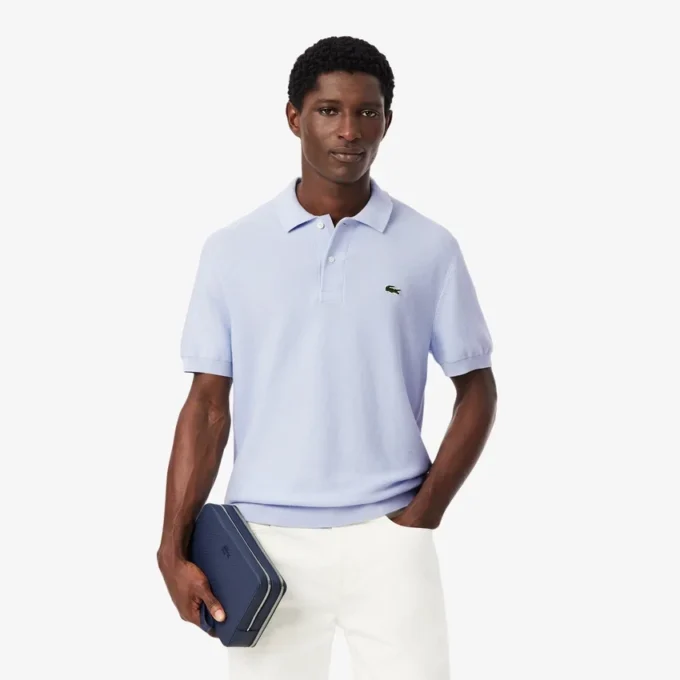Klassisch geschnittenes Strick-Poloshirt Klassisch geschnittenes Strick-Poloshirt