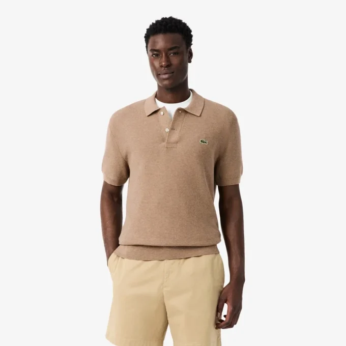 Klassisch geschnittenes Strick-Poloshirt Klassisch geschnittenes Strick-Poloshirt