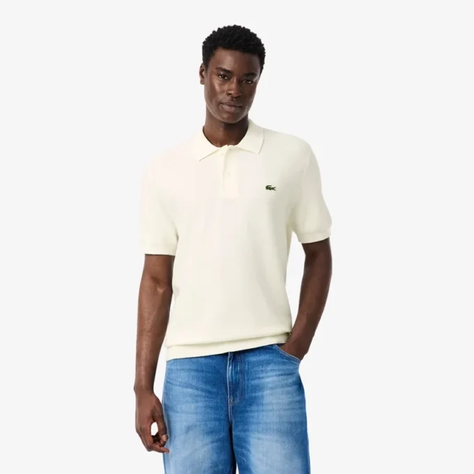 Klassisch geschnittenes Strick-Poloshirt Klassisch geschnittenes Strick-Poloshirt