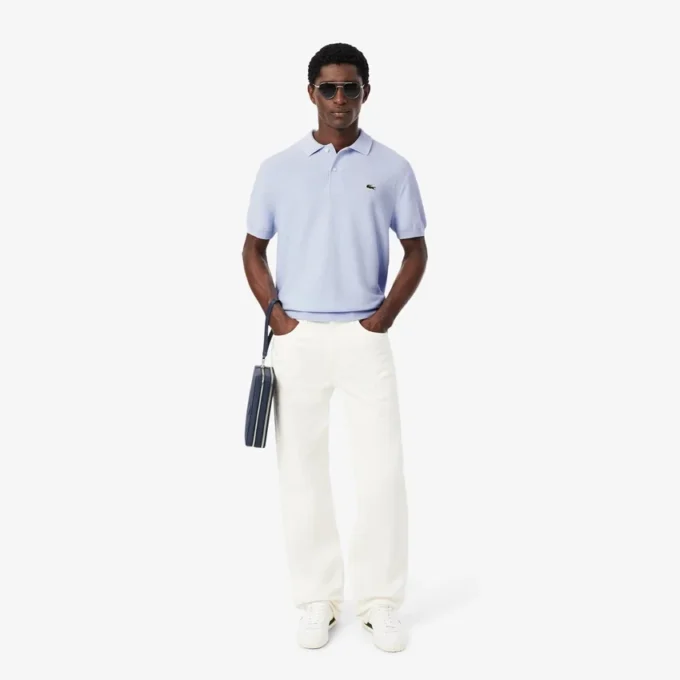 Klassisch geschnittenes Strick-Poloshirt Klassisch geschnittenes Strick-Poloshirt