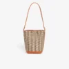 Kleine Sommer-Raffia-Beuteltasche Kleine Sommer-Raffia-Beuteltasche