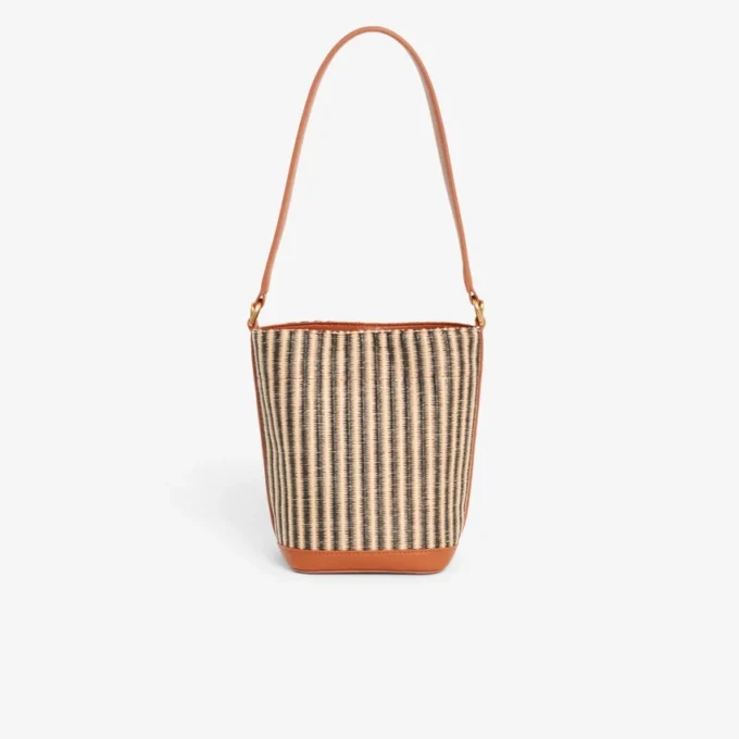 Kleine Sommer-Raffia-Beuteltasche Kleine Sommer-Raffia-Beuteltasche