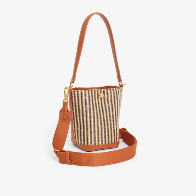 Kleine Sommer-Raffia-Beuteltasche Kleine Sommer-Raffia-Beuteltasche