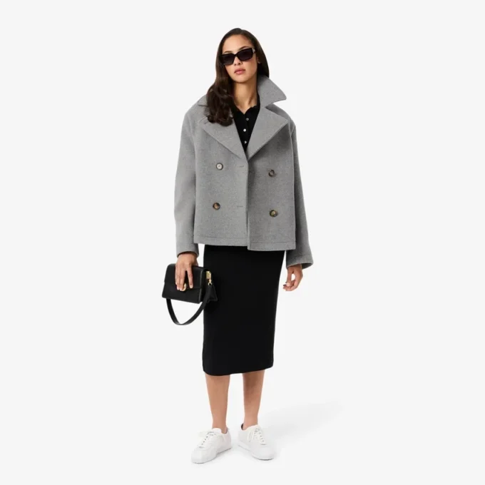 Kurzer Oversize-Peacoat aus The Blend für Damen Kurzer Oversize-Peacoat aus The Blend für Damen