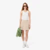 Kurzer Plisseerock aus Stretch-Baumwolle für Damen Kurzer Plisseerock aus Stretch-Baumwolle für Damen
