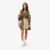 Kurzer Plisseerock aus Stretch-Baumwolle für Damen Kurzer Plisseerock aus Stretch-Baumwolle für Damen