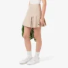 Kurzer Plisseerock aus Stretch-Baumwolle für Damen Kurzer Plisseerock aus Stretch-Baumwolle für Damen