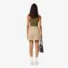 Kurzer Plisseerock aus Stretch-Baumwolle für Damen Kurzer Plisseerock aus Stretch-Baumwolle für Damen