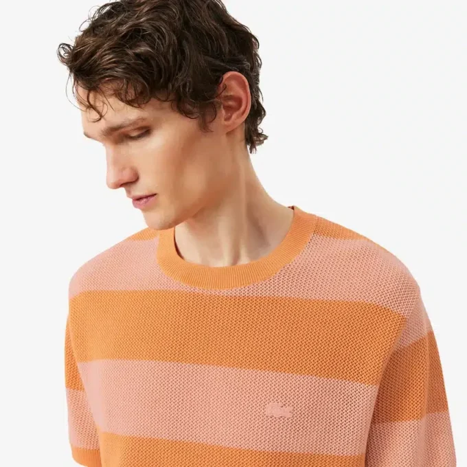 Kurzärmeliger Baumwollpullover Kurzärmeliger Baumwollpullover