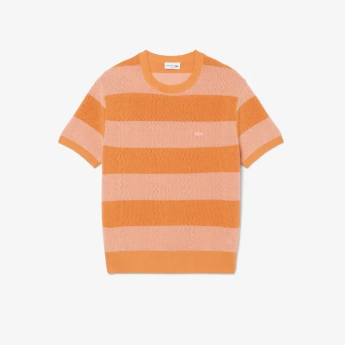 Kurzärmeliger Baumwollpullover Kurzärmeliger Baumwollpullover