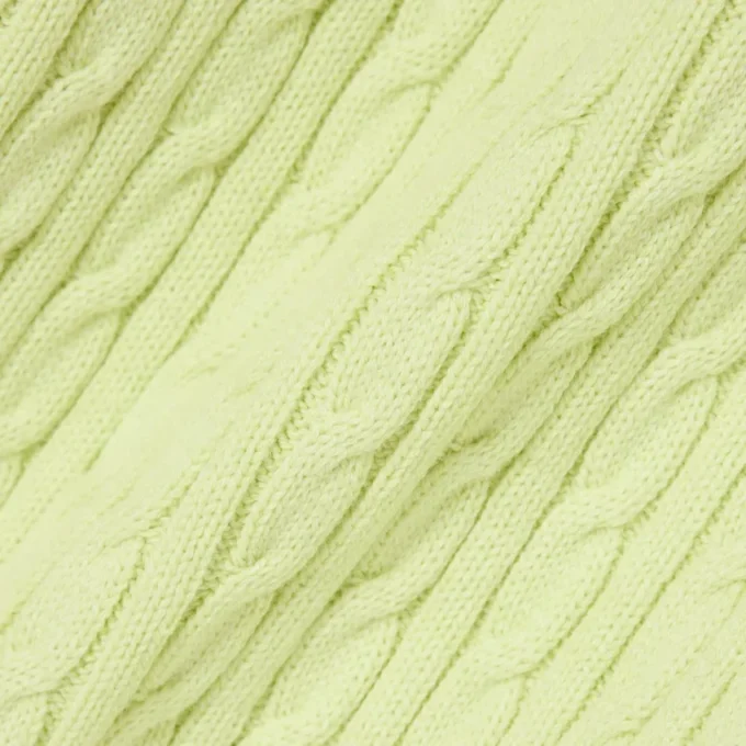 Kurzärmeliger Pullover mit Zopfmuster