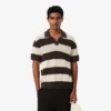 Kurzärmeliges, gestreiftes Poloshirt mit Polokragen Kurzärmeliges, gestreiftes Poloshirt mit Polokragen