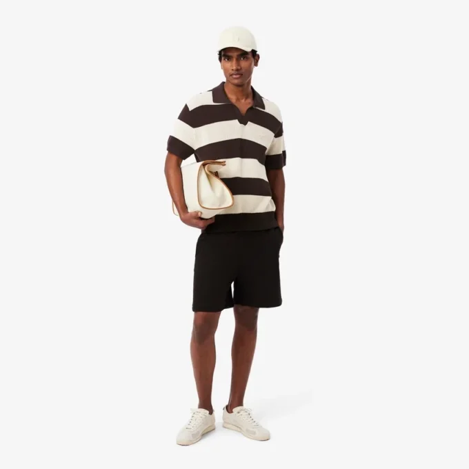Kurzärmeliges, gestreiftes Poloshirt mit Polokragen Kurzärmeliges, gestreiftes Poloshirt mit Polokragen