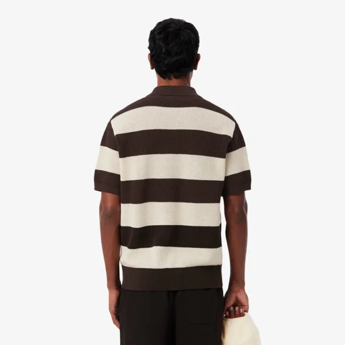 Kurzärmeliges, gestreiftes Poloshirt mit Polokragen Kurzärmeliges, gestreiftes Poloshirt mit Polokragen