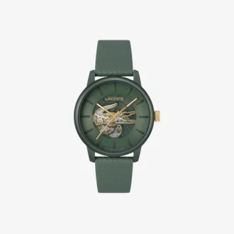 Lacoste.12.12 Automatikuhr aus Leder