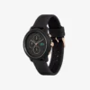 Lacoste.12.12 Chrono Uhr Schwarz & Nelkengold Silikon Lacoste.12.12 Chrono Uhr Schwarz & Nelkengold Silikon