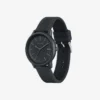 Lacoste.12.12 Move 3-Zeiger-Uhr, schwarzes Silikon Lacoste.12.12 Move 3-Zeiger-Uhr, schwarzes Silikon