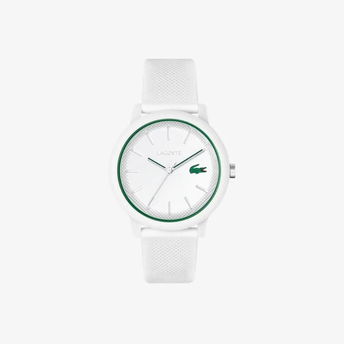 Lacoste.12.12 Uhr mit weißem Silikonarmband Lacoste.12.12 Uhr mit weißem Silikonarmband