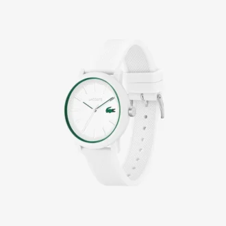 Lacoste.12.12 Uhr mit weißem Silikonarmband Lacoste.12.12 Uhr mit weißem Silikonarmband