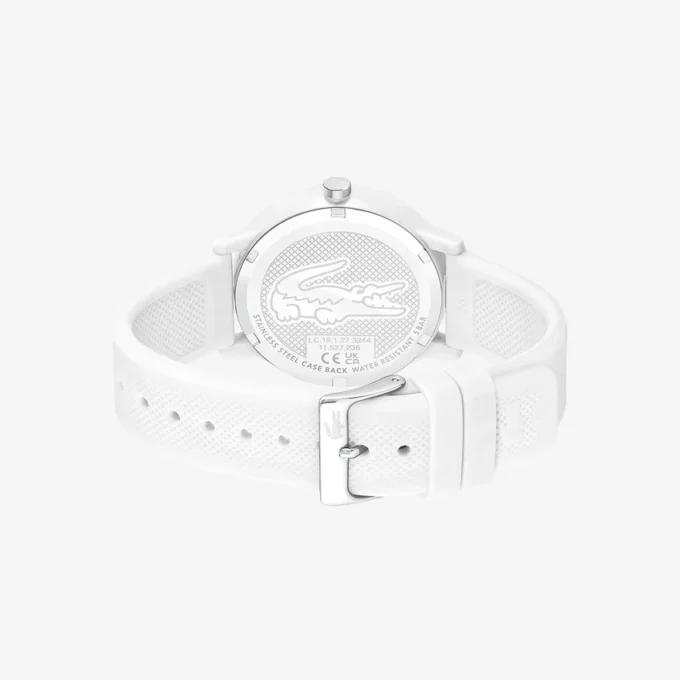 Lacoste.12.12 Uhr mit weißem Silikonarmband Lacoste.12.12 Uhr mit weißem Silikonarmband