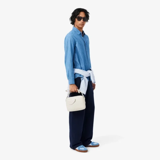 Lacoste Club Satchel aus genarbtem Leder Lacoste Club Satchel aus genarbtem Leder