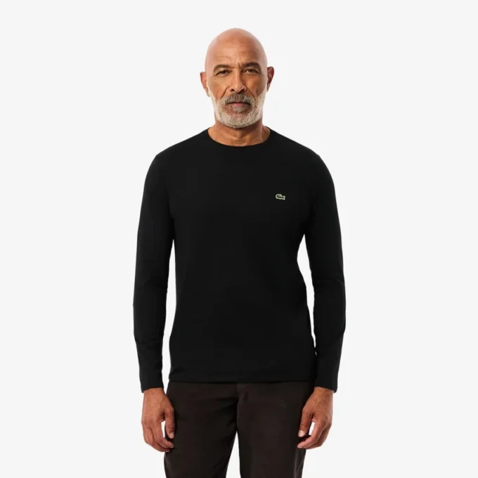 Langarm-T-Shirt aus Pima-Baumwolle für Herren Langarm-T-Shirt aus Pima-Baumwolle für Herren