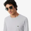 Langarm-T-Shirt aus Pima-Baumwolle für Herren Langarm-T-Shirt aus Pima-Baumwolle für Herren