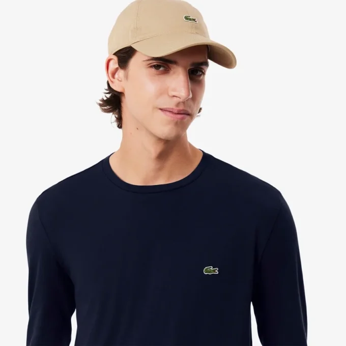 Langarm-T-Shirt aus Pima-Baumwolle für Herren Langarm-T-Shirt aus Pima-Baumwolle für Herren
