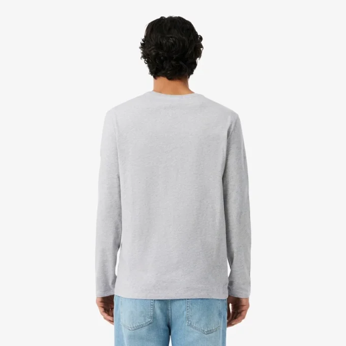 Langarm-T-Shirt aus Pima-Baumwolle für Herren Langarm-T-Shirt aus Pima-Baumwolle für Herren