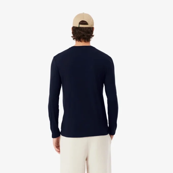 Langarm-T-Shirt aus Pima-Baumwolle für Herren Langarm-T-Shirt aus Pima-Baumwolle für Herren