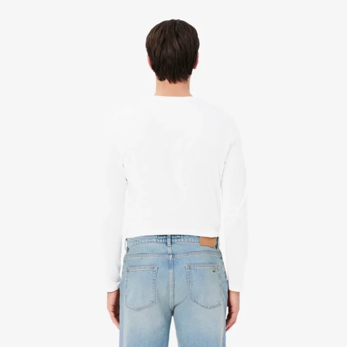 Langarm-T-Shirt aus Pima-Baumwolle für Herren Langarm-T-Shirt aus Pima-Baumwolle für Herren