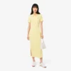 Langes Poloshirt aus gerippter Baumwolle für Damen Langes Poloshirt aus gerippter Baumwolle für Damen