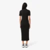 Langes Poloshirt aus gerippter Baumwolle für Damen Langes Poloshirt aus gerippter Baumwolle für Damen