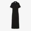 Langes Poloshirt aus gerippter Baumwolle für Damen Langes Poloshirt aus gerippter Baumwolle für Damen