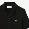 Langes Poloshirt aus gerippter Baumwolle für Damen Langes Poloshirt aus gerippter Baumwolle für Damen