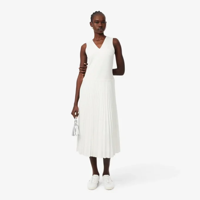 Langes, ärmelloses Plisseekleid Langes, ärmelloses Plisseekleid