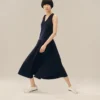 Langes, ärmelloses Plisseekleid Langes, ärmelloses Plisseekleid